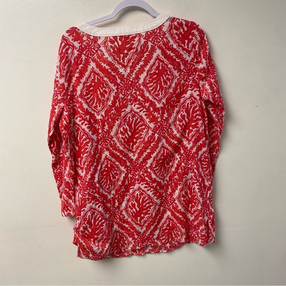 Lilly Pulitzer Ripley Coral Tunic Swim Coverup Size Large - Picture 4 of 5